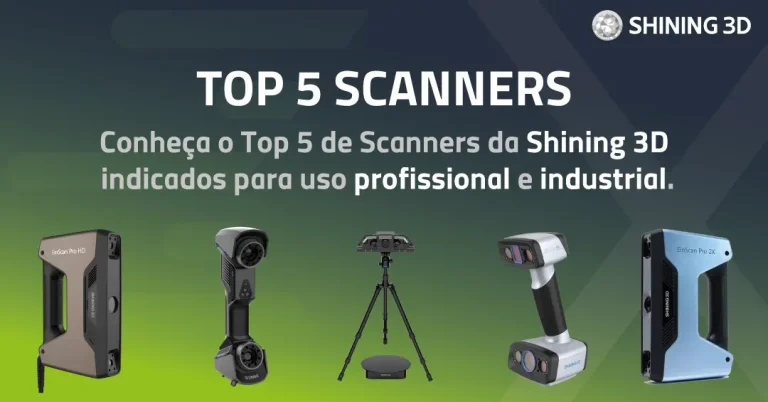 Top 5 Scanners 3D da Shining 3D